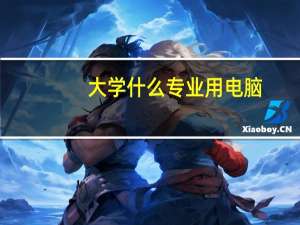 大学什么专业用电脑