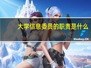 大学信息委员的职责是什么