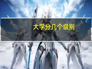 大学分几个级别