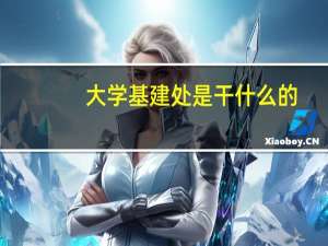 大学基建处是干什么的