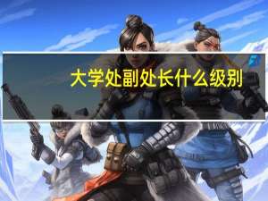 大学处副处长什么级别