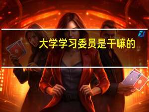 大学学习委员是干嘛的