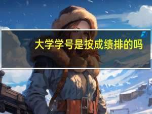 大学学号是按成绩排的吗
