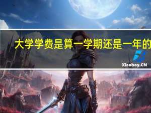 大学学费是算一学期还是一年的呢