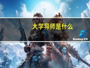 大学导师是什么