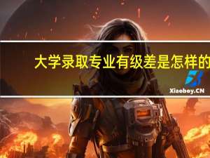 大学录取专业有级差是怎样的