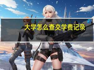 大学怎么查交学费记录