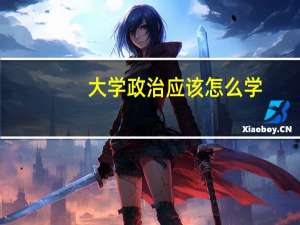 大学政治应该怎么学