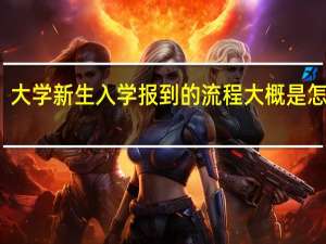 大学新生入学报到的流程大概是怎样的