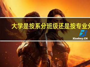 大学是按系分班级还是按专业分
