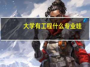 大学有工程什么专业哇