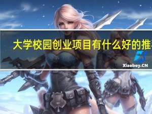 大学校园创业项目有什么好的推荐！