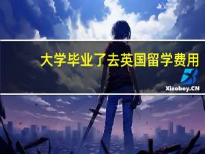 大学毕业了去英国留学费用