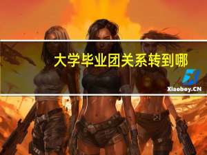大学毕业团关系转到哪