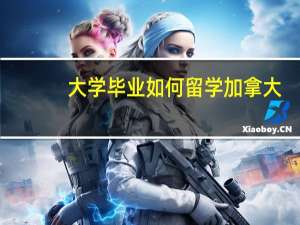 大学毕业如何留学加拿大