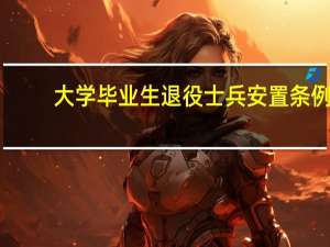 大学毕业生退役士兵安置条例
