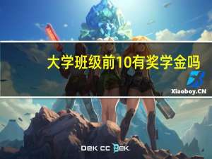 大学班级前10有奖学金吗