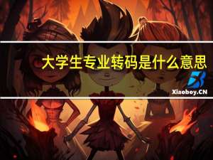 大学生专业转码是什么意思