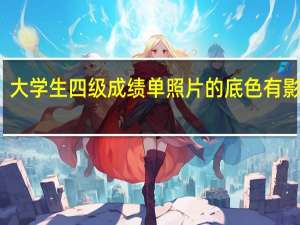 大学生四级成绩单照片的底色有影响吗（大学生四级成绩单）