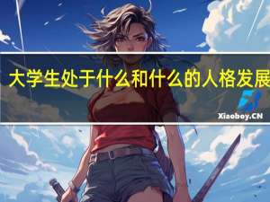 大学生处于什么和什么的人格发展阶段