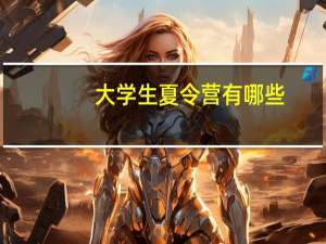 大学生夏令营有哪些
