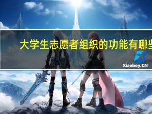 大学生志愿者组织的功能有哪些