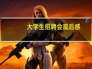 大学生招聘会观后感