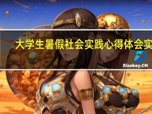 大学生暑假社会实践心得体会实用
