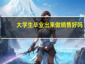 大学生毕业出来做销售好吗