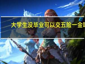 大学生没毕业可以交五险一金吗