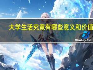 大学生活究竟有哪些意义和价值呢