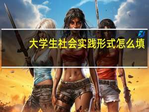 大学生社会实践形式怎么填