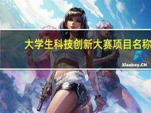 大学生科技创新大赛项目名称