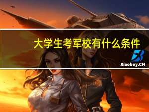 大学生考军校有什么条件