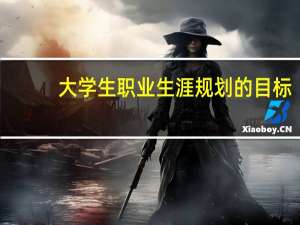 大学生职业生涯规划的目标
