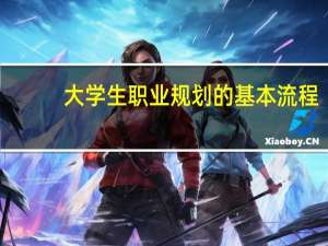 大学生职业规划的基本流程