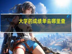 大学的成绩单去哪里查