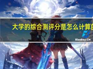 大学的综合测评分是怎么计算的