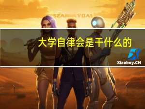 大学自律会是干什么的