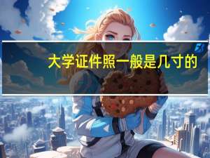 大学证件照一般是几寸的