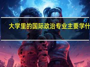 大学里的国际政治专业主要学什么