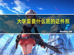 大学需要什么底的证件照