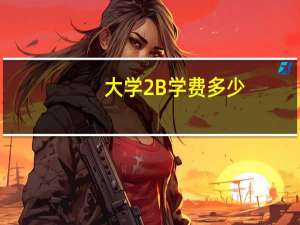 大学2B学费多少