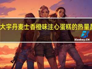 大宇 丹麦士香橙味注心蛋糕的热量是多少