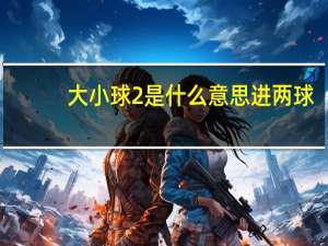 大小球2是什么意思进两球（大小球2是什么意思）
