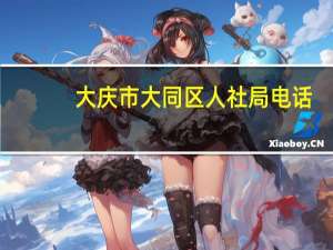 大庆市大同区人社局电话（大同区人事局简介）