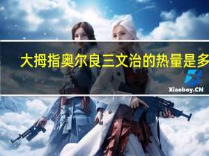 大拇指 奥尔良三文治的热量是多少