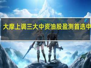 大摩上调三大中资油股盈测 首选中石油
