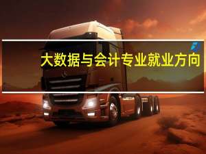 大数据与会计专业就业方向