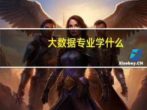 大数据专业学什么